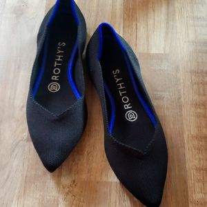 Rothy's 'The Point' Black Pointed Flats